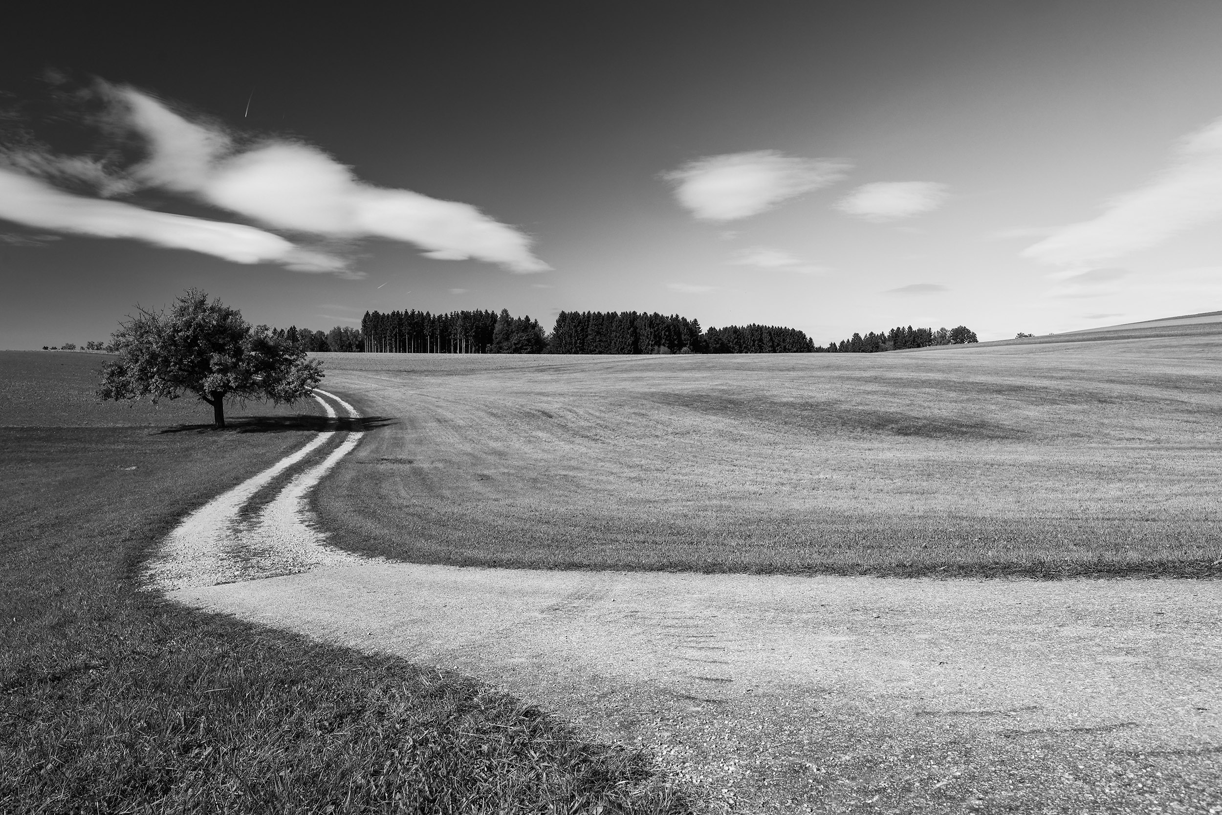 Weg durch eine Landschaft